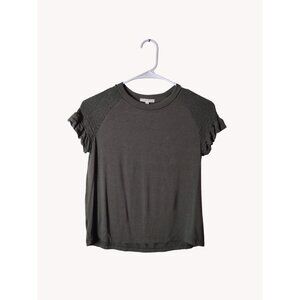 Copper Key Top Girls Large Short Sleeve Elastic Sleeves Green